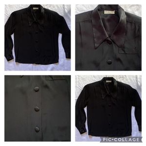 T.L.H. silk blouse small women.